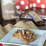Heath Toffee Bars | @dinnersdishesdessert