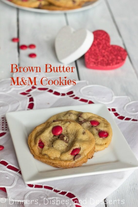 Brown Butter M&M Cookies