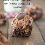 Peanut Butter Brownies w/ Peanut Butter Cup Frosting