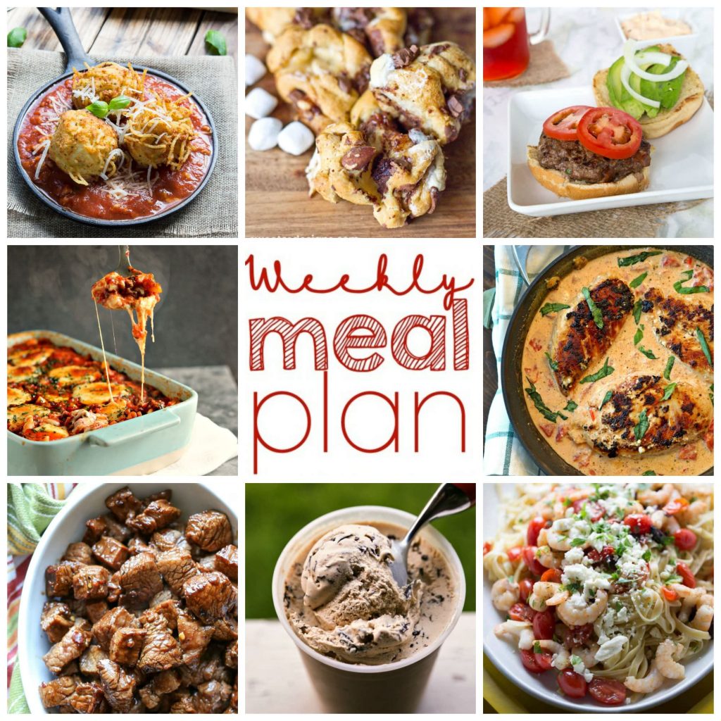 Weekly Meal Plan Week 4 - 8 top bloggers bringing you 6 dinner recipes and 2 desserts for a quick, easy, and delicious week!