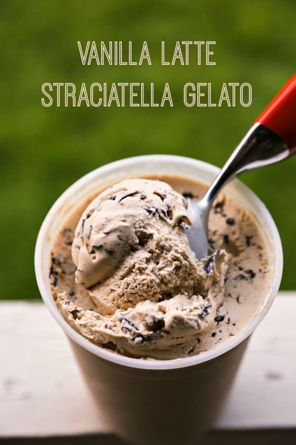 Vanilla Latte Straciatella Gelato by Foodie with Family, featured on cravingsofalunatic.com 