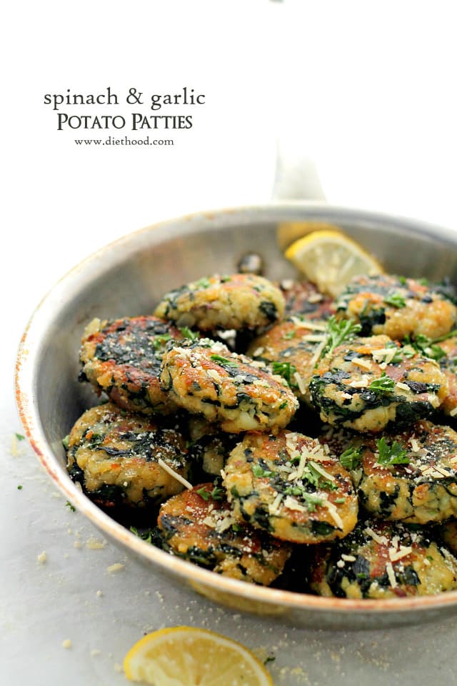 Spinach and Garlic Potato Patties Diethood