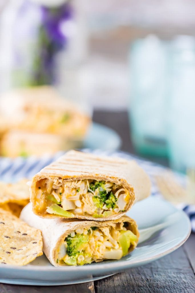 Ranch Brocolli Chicken Burittos {The Cookie Rookie}