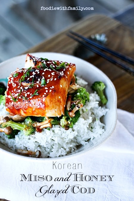 Korean Miso and Honey Glazed Salmon {Foodie with Family}