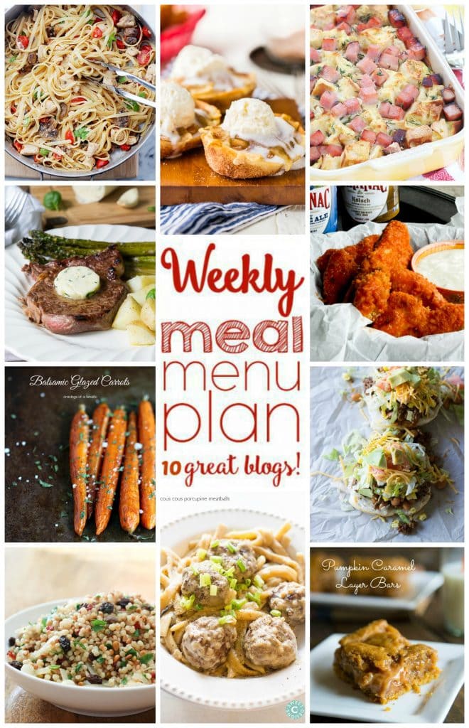 Weekly Meal Plan Week 16 collage image