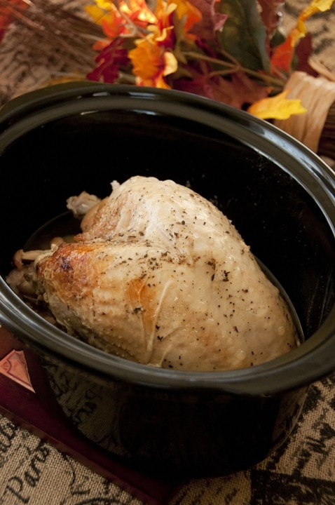 Slow Cooker Turkey Breast in a slow cooker.