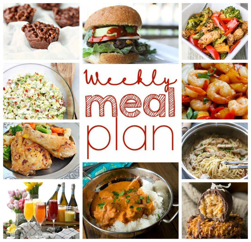 Weekly Meal Plan Week 24 - 10 great bloggers bringing you a full week of recipes including dinner, sides dishes, drinks and desserts!