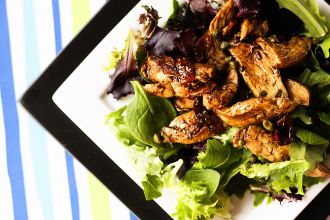 Balsamic Chicken Dinner Salad {Foodie with Family}