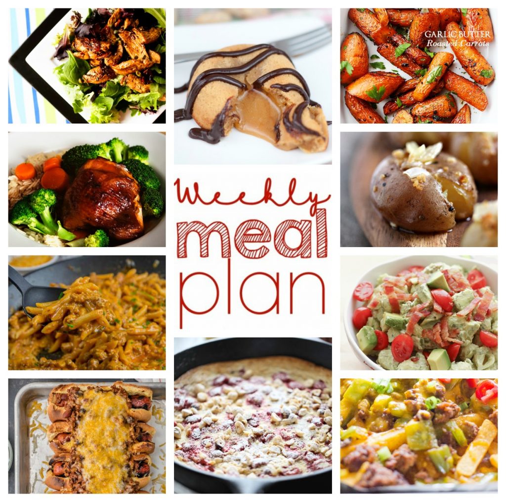 Weekly Meal Plan Week 31 collage image. 