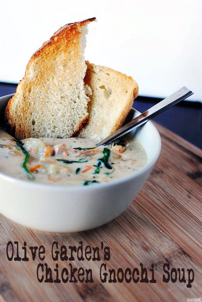Slow Cooker Olive Garden Chicken Gnocchi Soup {Pass the Sushi}