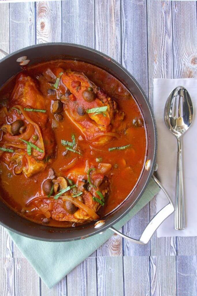 Slow Cooker Chicken Cacciatore {Culinary Ginger}