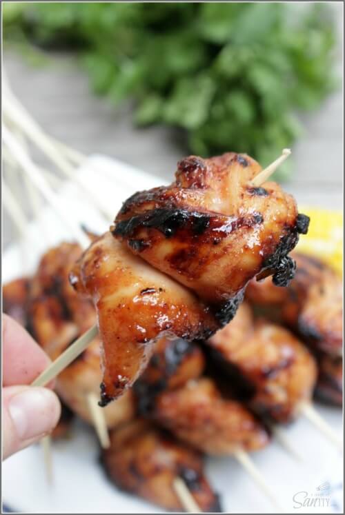 Sweet Maple Barbecue Chicken Kebobs {A Dash of Sanity}