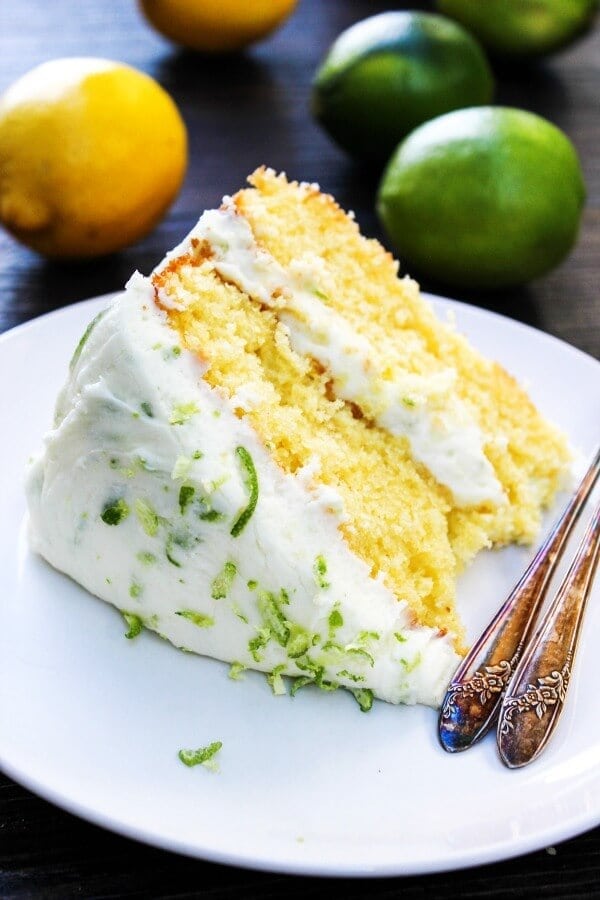 Lemon Lime Layer Cake {A Dash of Sanity}