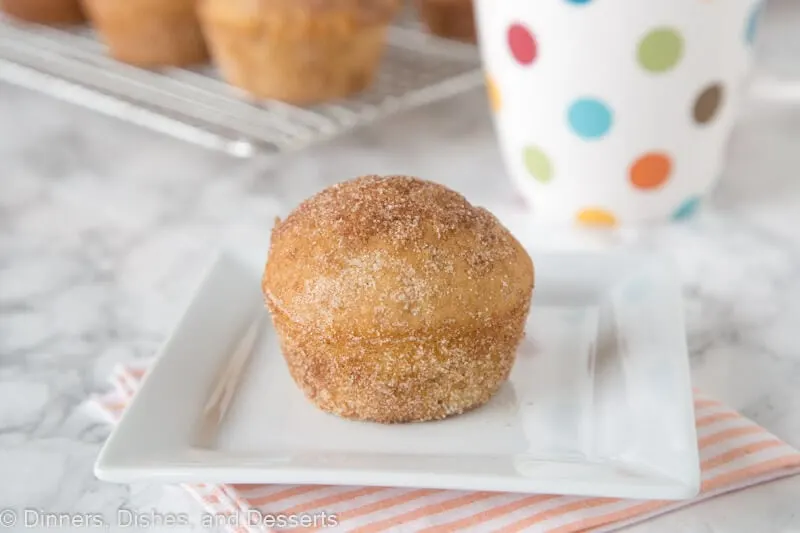 cinnamon muffins on a plate