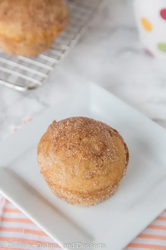 cinnamon muffins on a plate