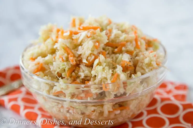 summer coleslaw in a bowl