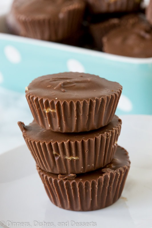 homemade peanut butter cups stackedp