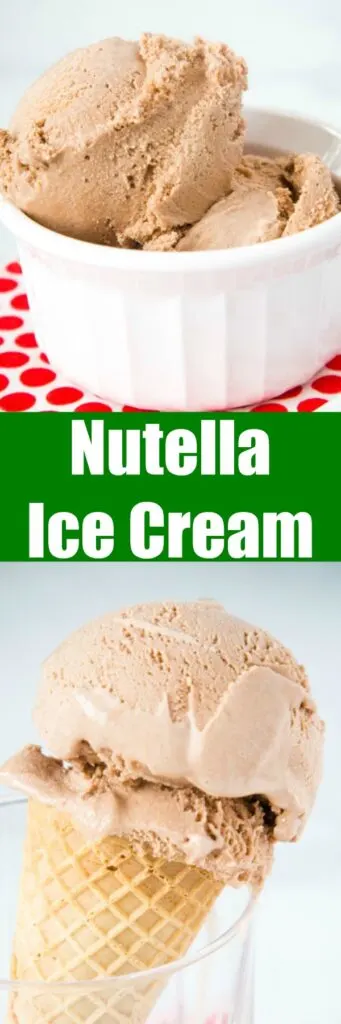 nutella ice cream close up