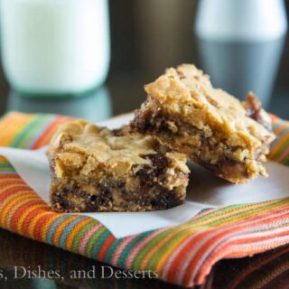 Double Peanut Butter Bars - loaded with lots of peanut butter and chocolate