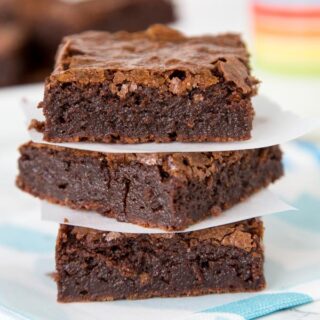 Fudgy Brownies - Rich and fudgy brownies made from scratch! Super easy you will ditch the box mix.