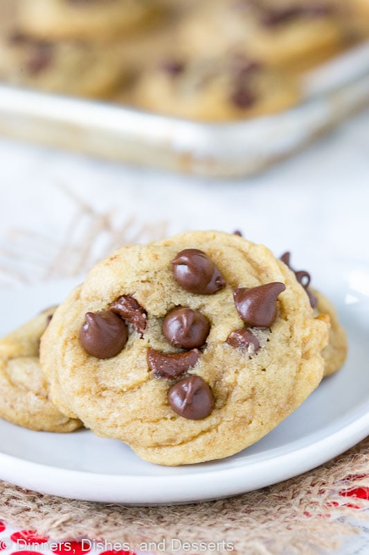 chocolate chip cookies on a table