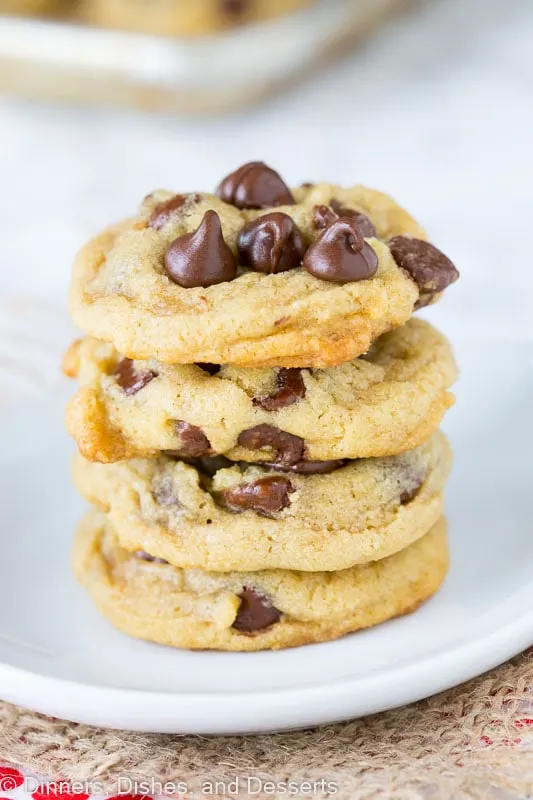 chocolate chip cookies on a table