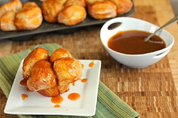 Pumpkin Caramel Monkey Bread Muffins {Dinners, Dishes, and Desserts}