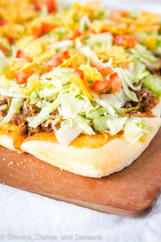 Tacos and pizza come together in one easy and tasty Taco Pizza