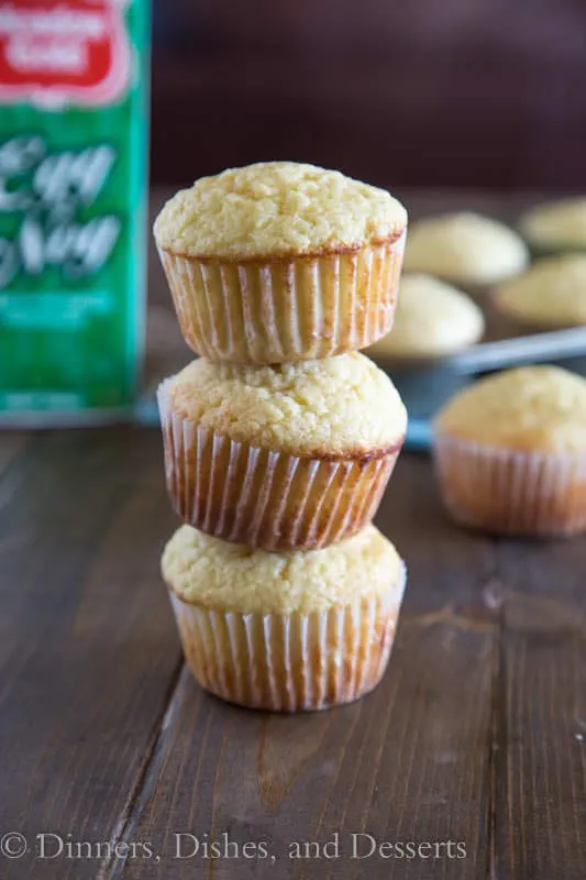 Eggnog Muffins - Eggnog adds tons of flavor to these tender muffins. Super quick and easy, and they freeze really well!