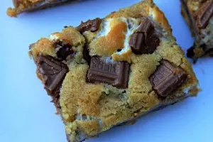 S'mores Bars on white plate