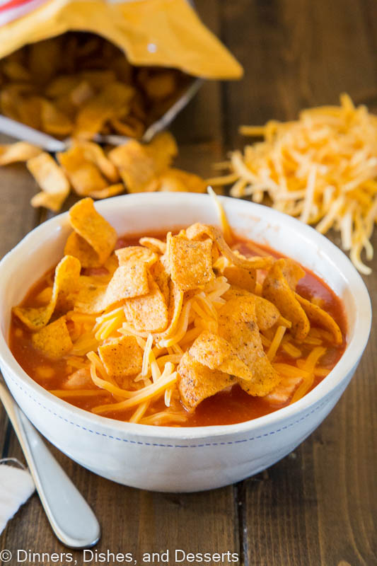 Chicken Enchilada Chili - an easy enchilada soup you can make any night of the week.