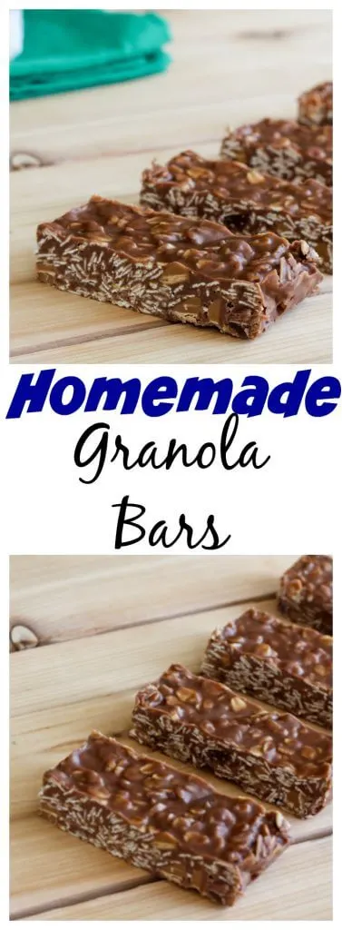 granola bars close up