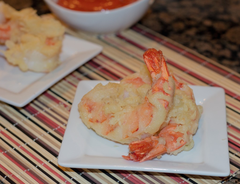 shrimp tempura on a plate