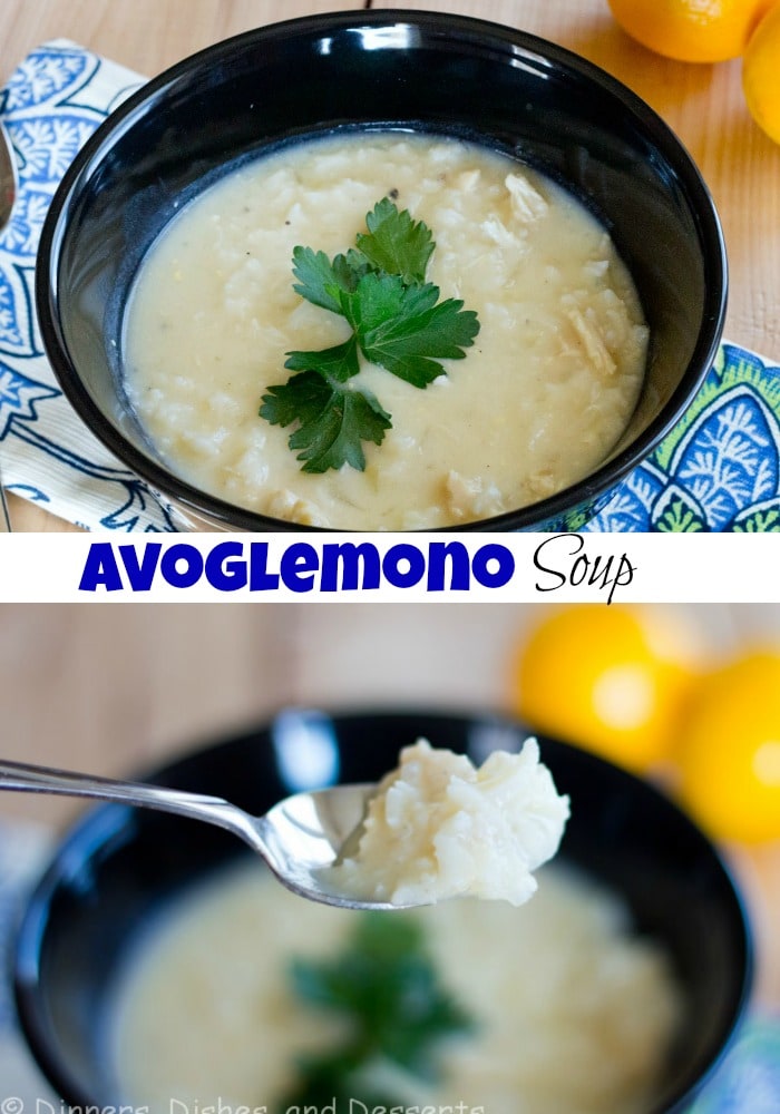 Avgolemono Soup – a classic Greek soup that is light, delicious and the perfect way to warm up on a cold day. A lemon chicken and rice soup you are going to love!