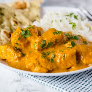 A plate of Chicken and Tikka