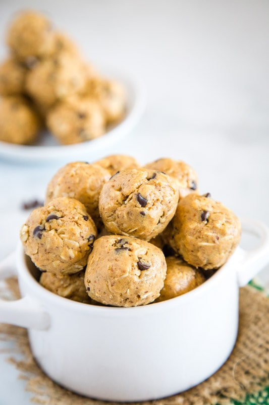Peanut Butter protein balls are a perfect quick snack.