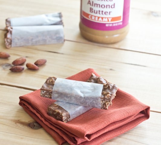 Almond Butter Granola Bars