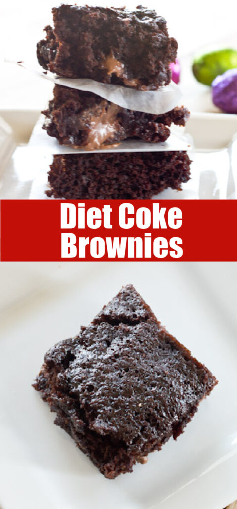 close up diet coke brownies for Pinterest