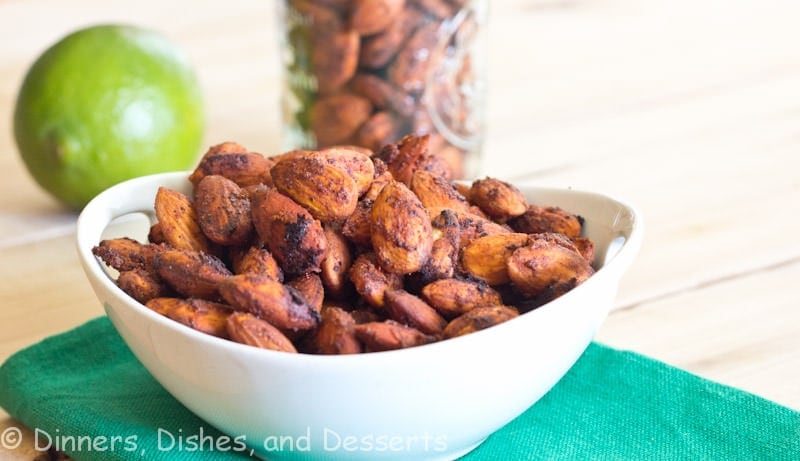 chili lime spiced almonds 