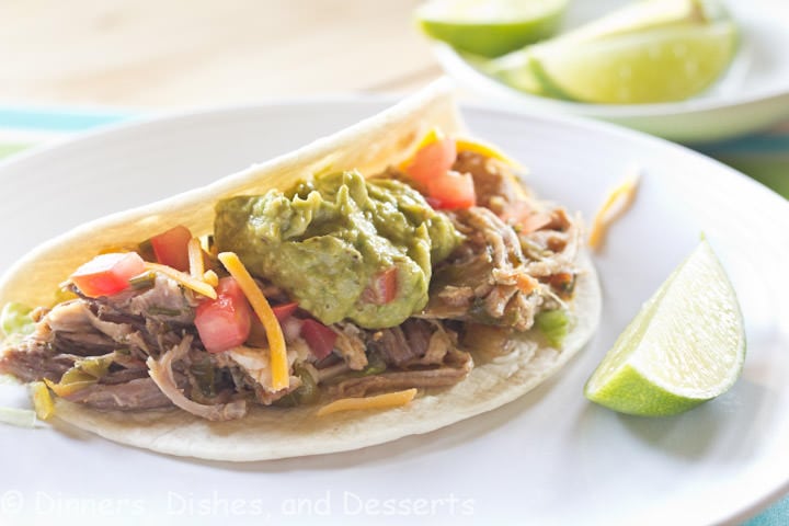 pork carnitas on a plate