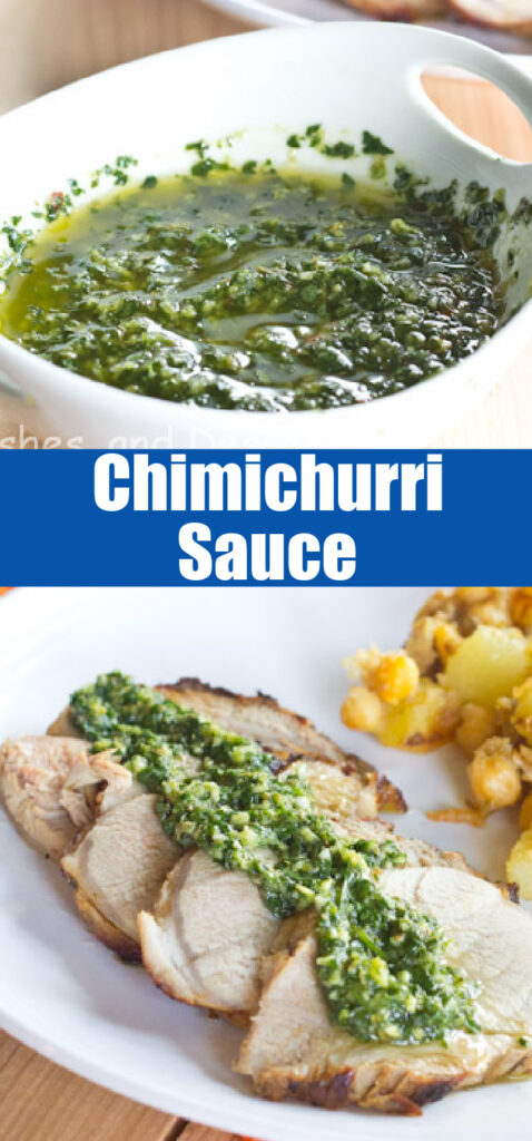 close up chimichurri for pinterest