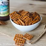 curried pretzels in a bowl