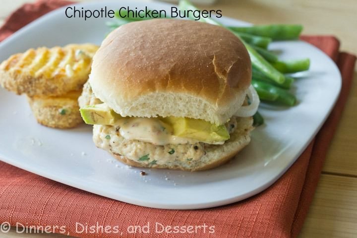 Chipotle Chicken Burgers