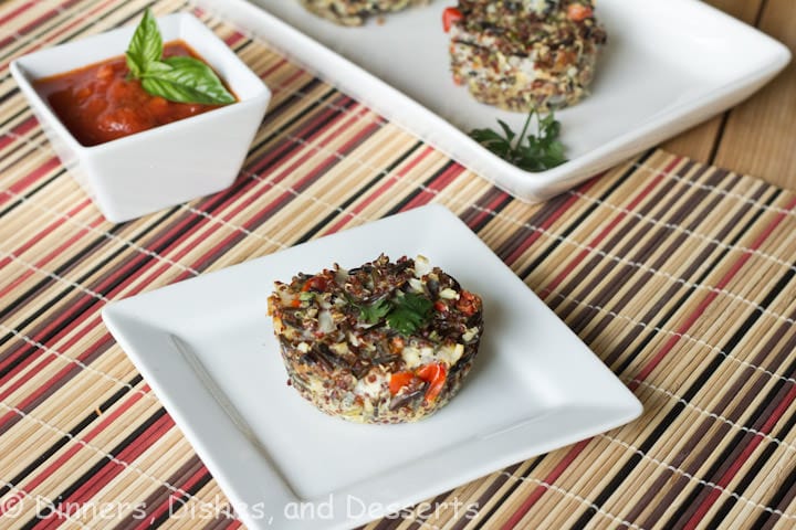quinoa bites on a plate