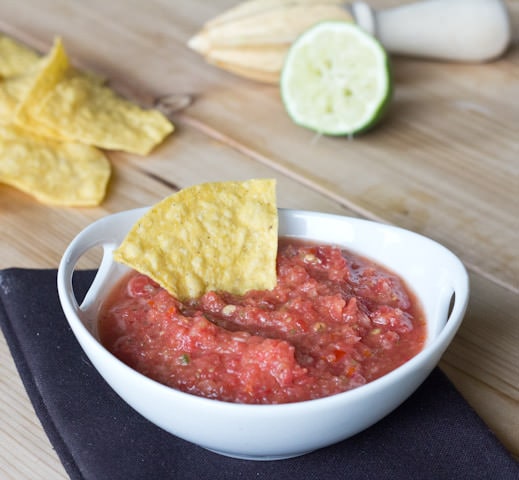 red onion salsa in a bowl