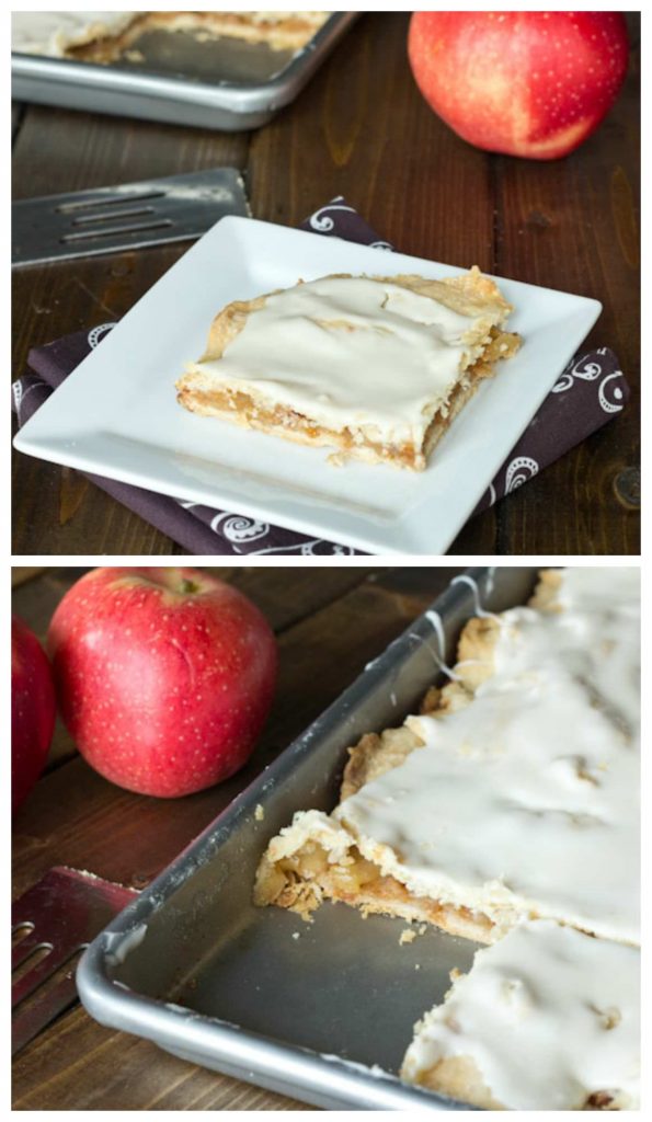 Apple Bars - recipe straight from Grandma! Flakey crust with cinnamon, apples and topped with a delicious glaze!