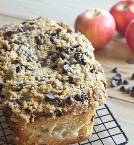 Apple Pie Bread with Chocolate Chip Streusel