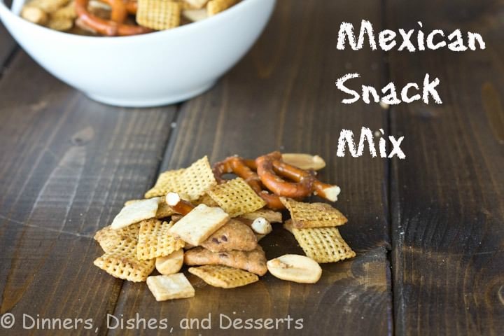 mexican snack mix on a table