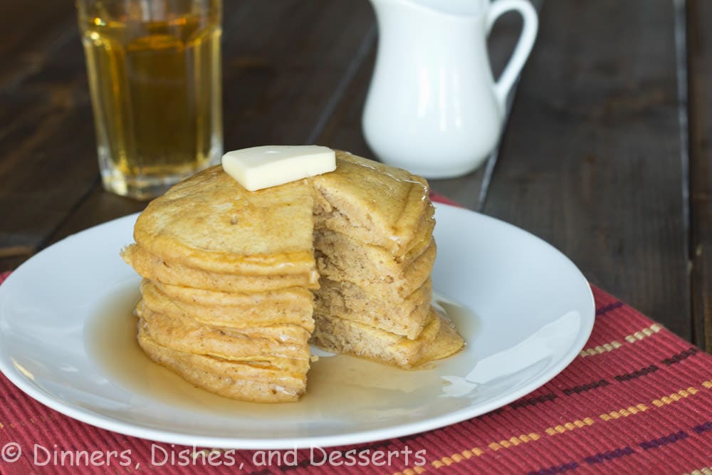 brown butter pancakes on a plate