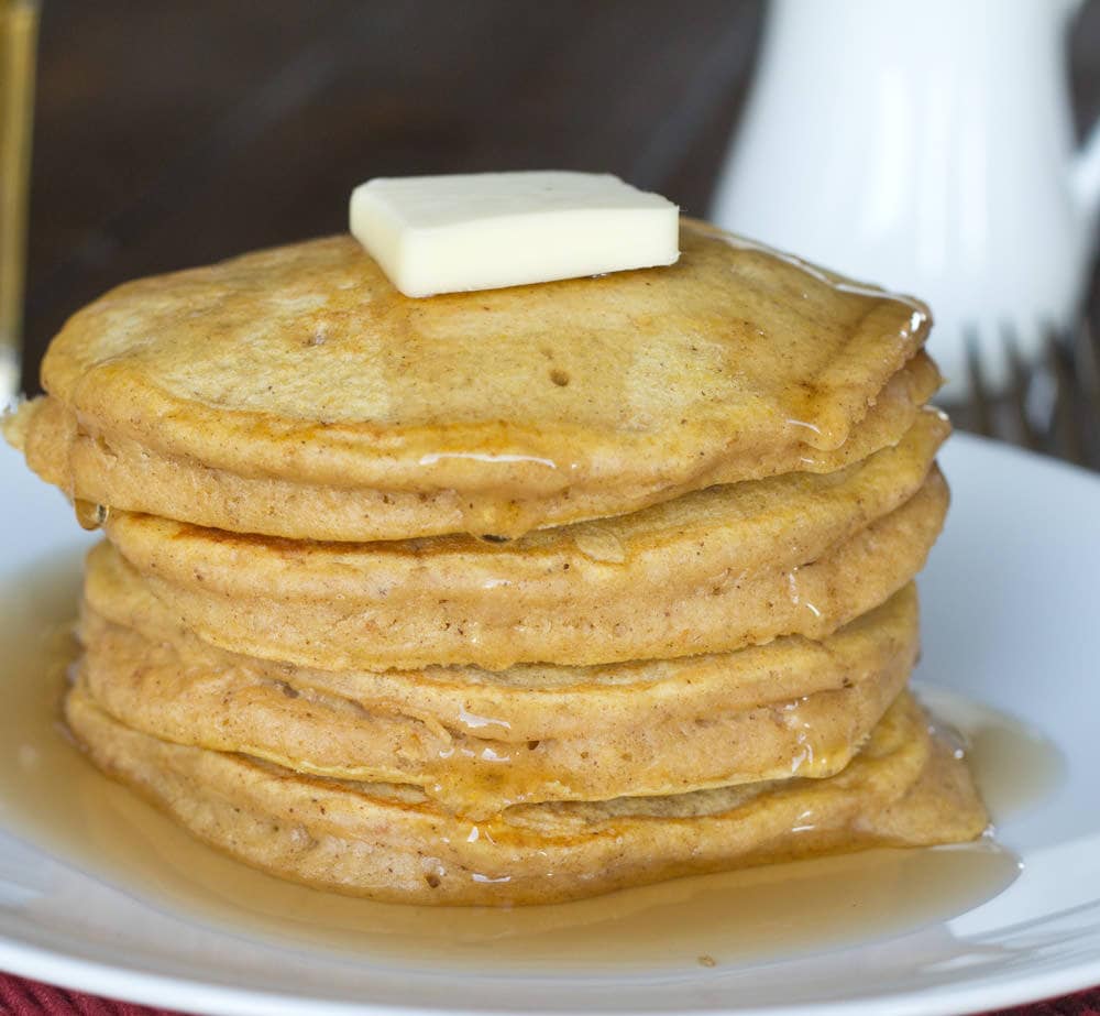 Brown Butter Pumpkin Pancakes